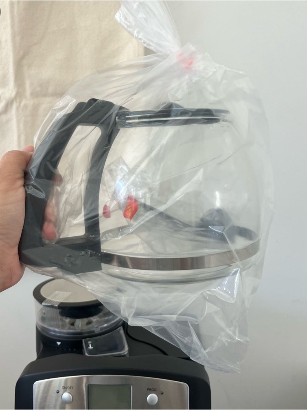 NIB Capresso Coffeeteam GS 10 Cup Digital Coffee Maker Stainless Black W Grinder - Picture 8 of 9